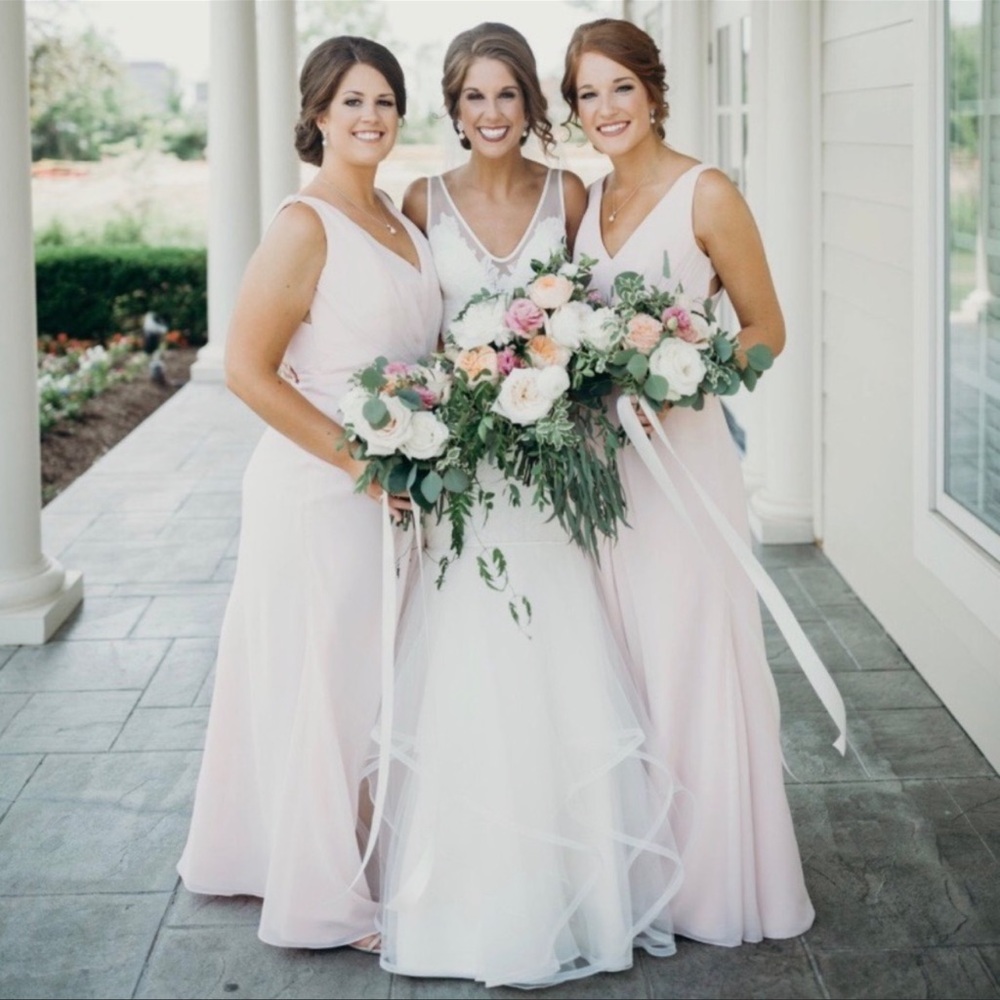 Hayley Paige Occasions Blush Pink Gown